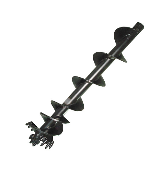 Portable Hole Digger with Heavy-Duty Spring Auger and Wood Case