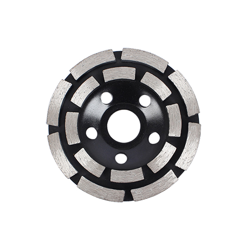 Factory High Quality Sintered Segment 100mm 115mm 125mm Double Row Diamond Grinding Cup Wheel for Floor Marble Tile Concrete Granite