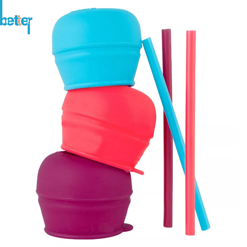 Reusable BPA-Free Silicone Rubber Glow-in-The-Dark Can Covers/Lids with Fluorescent Effect