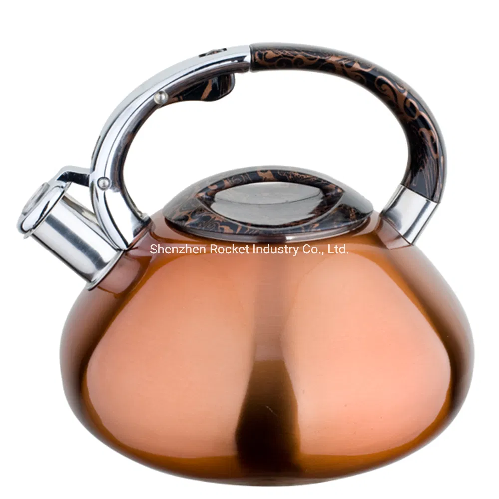 Чайник из нержавеющей стали, 2.5-3.5 л, красный