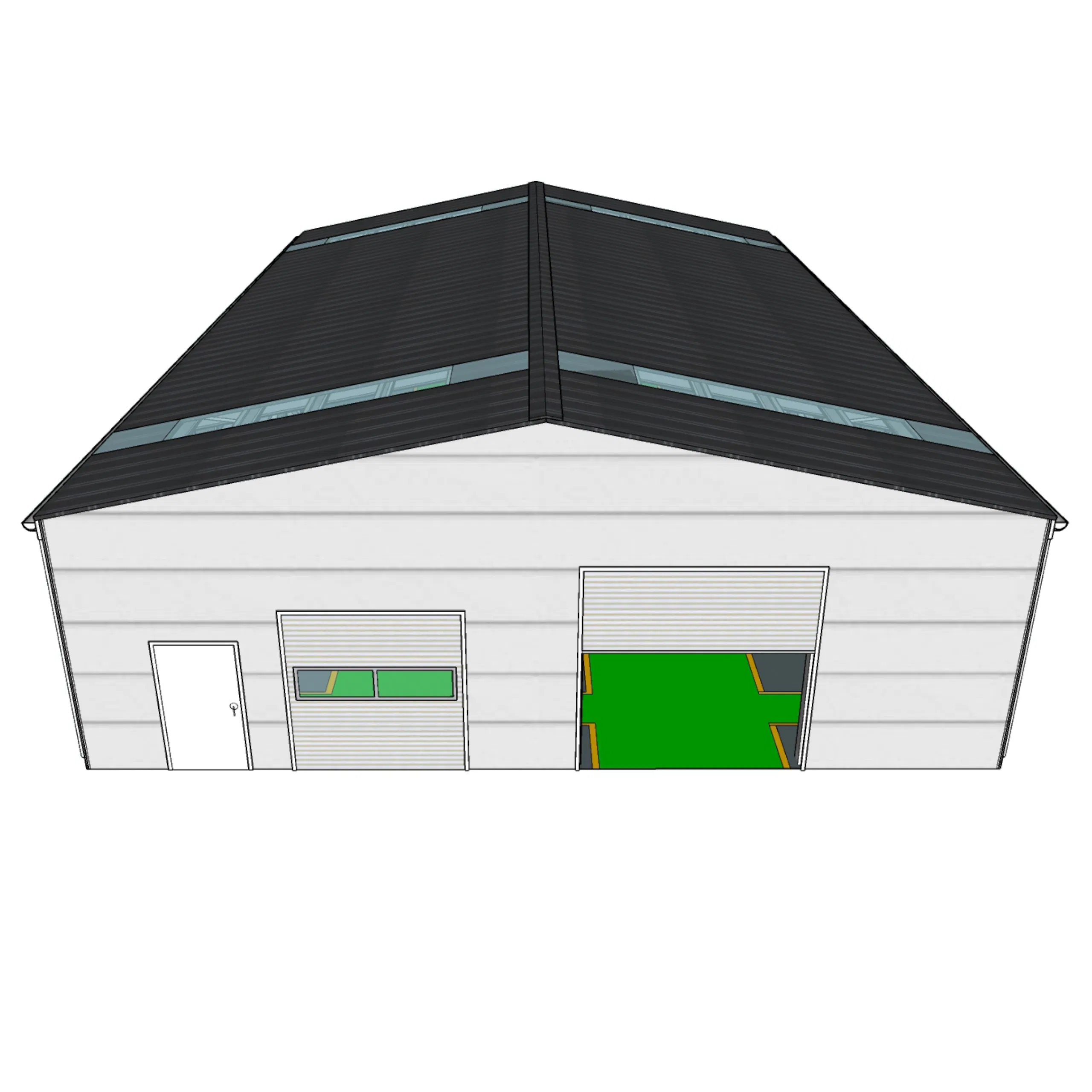 Perfab China Wholesale Customized ISO CE Steel Structure Building Material of Pre-Engineered Light Metal Steel Structure Warehouse with Daylighting Panels