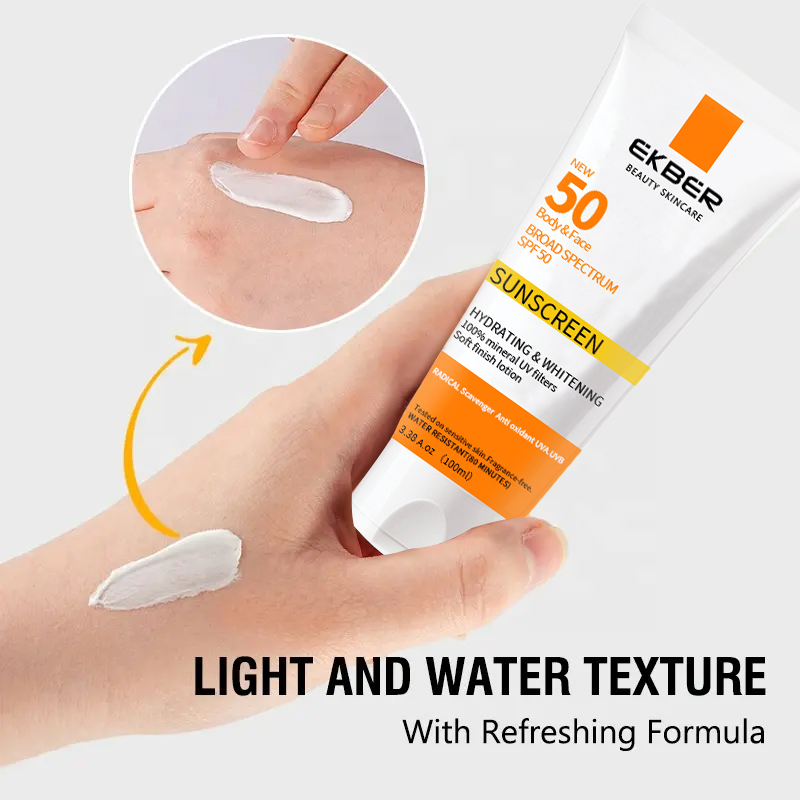 Private Label Wholesale Sunscreen Sun Block Sunscreen SPF 50 Sunscreen Lotion for All Skin