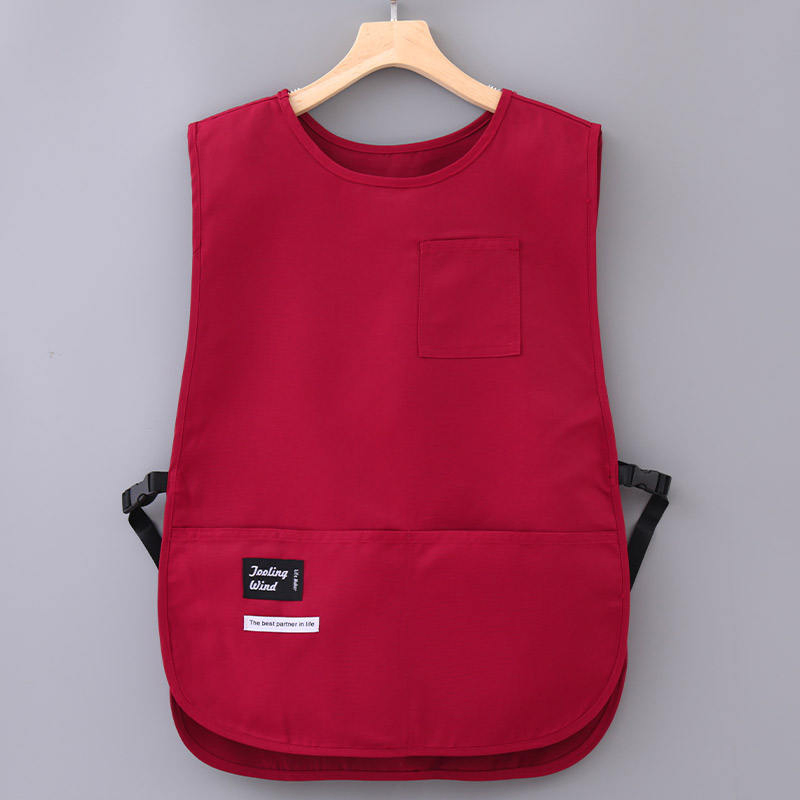 Canvas Apron Kitchen Waterproof and Oil Proof Adjustable Waiter Custom Waterproof Tool Washable Carpenter Barista Apron