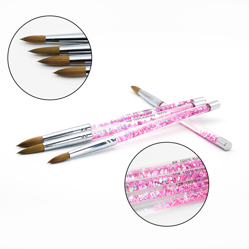Guyo Pin Kolinsky Acrylic Nail Art Brush for Nail Beauty