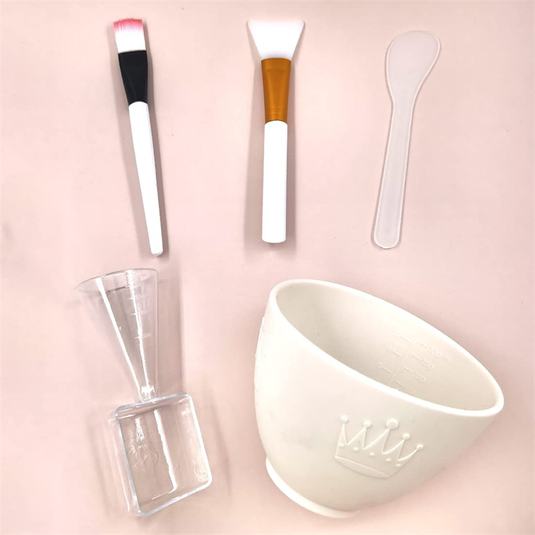 5PCS in 1 Cosmetic Beauty Tool Silicone Facial Mask Mixing Bowl DIY Face Mask Bowl Set