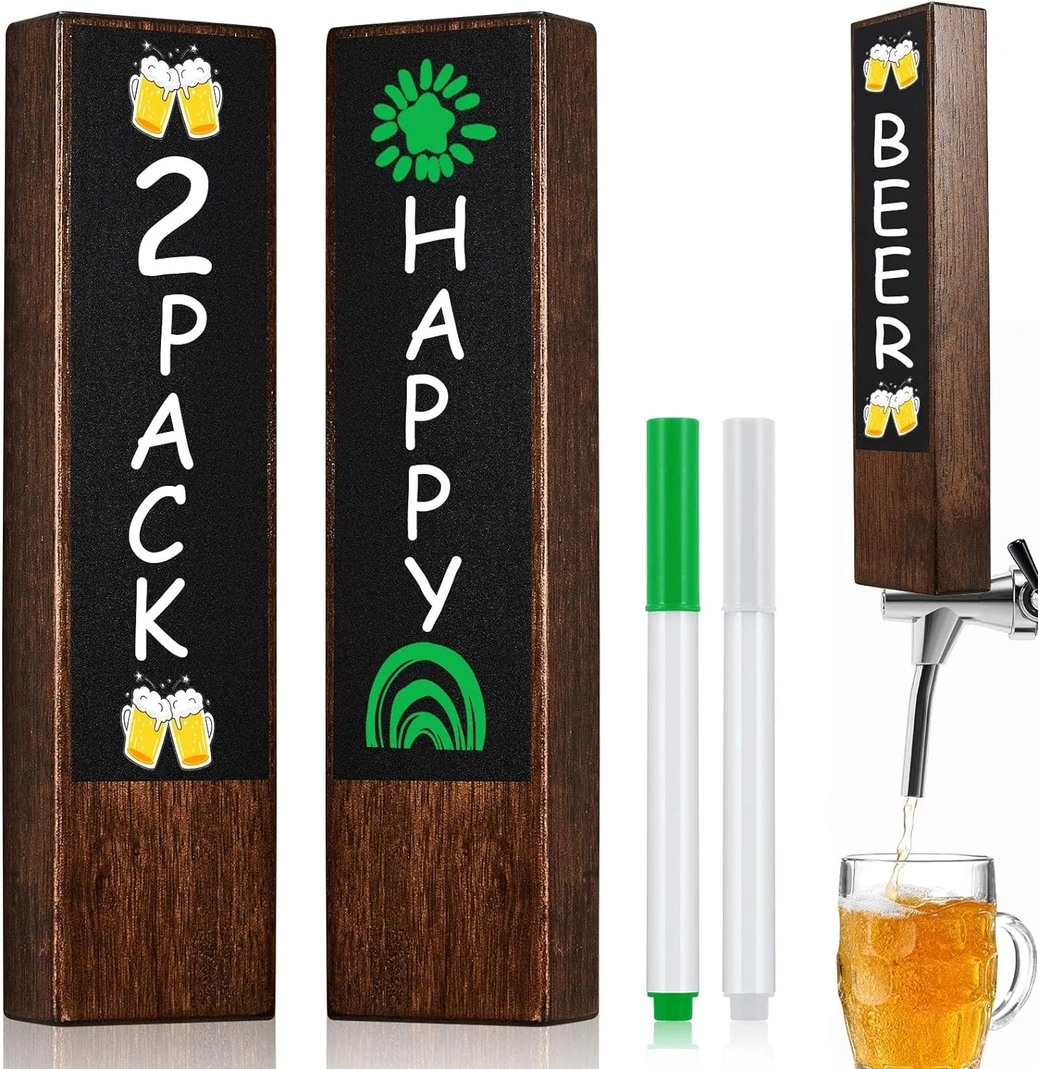 Factory Custom Tap Handle Wooden Walnut Beer Tap Handle Chalkboard Keg Handles Bar Tap Handles for Bend Tampa Philadelphia Missoula