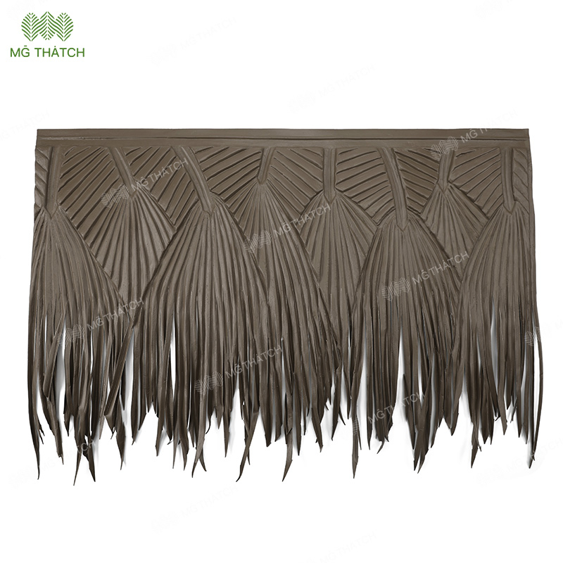 Non Combustible Waterproof Synthetic Artificial Palapa Palm Leaves Roof Thatch for Hotel/Resort/Restaurant China Manufacturer