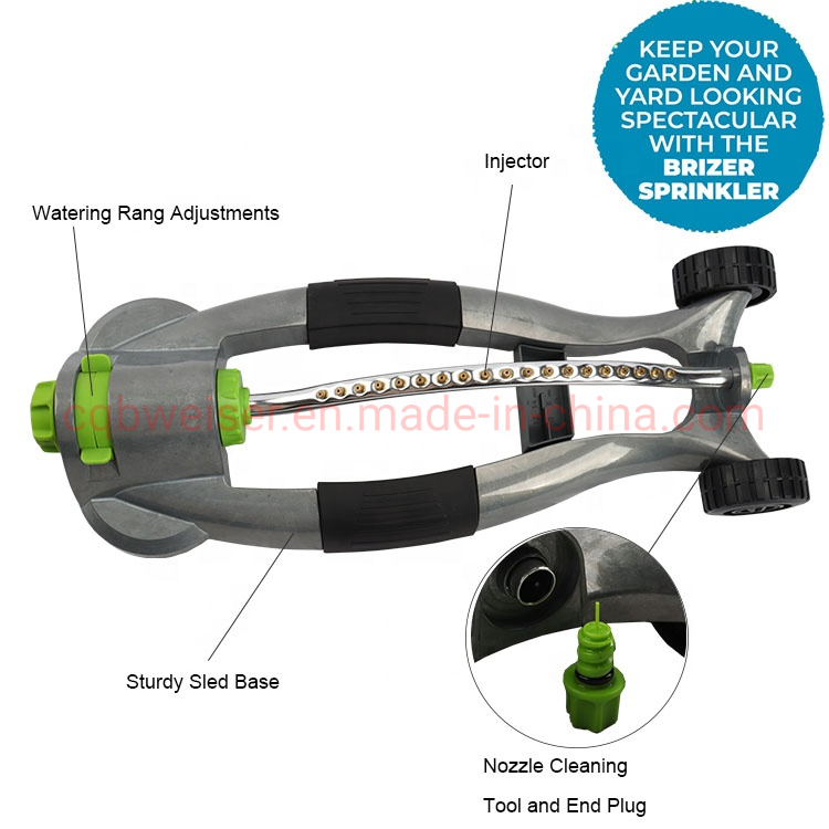 Garden 19hole Water Irrigation Oscillating Sprinkler Portable Sprinkler Irrigation System