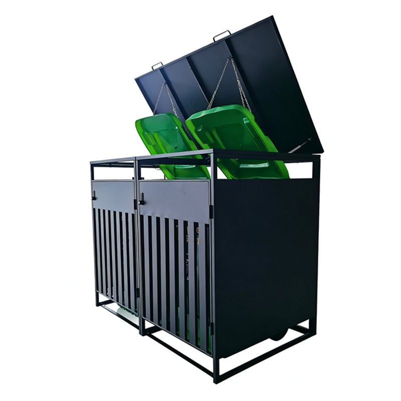 Металлический уличный контейнер для мусора AS-162
