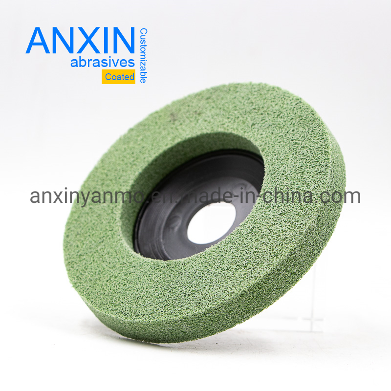 Durable 4 Inch Green Nylon Grinding Wheel for Precision Angle Grinders