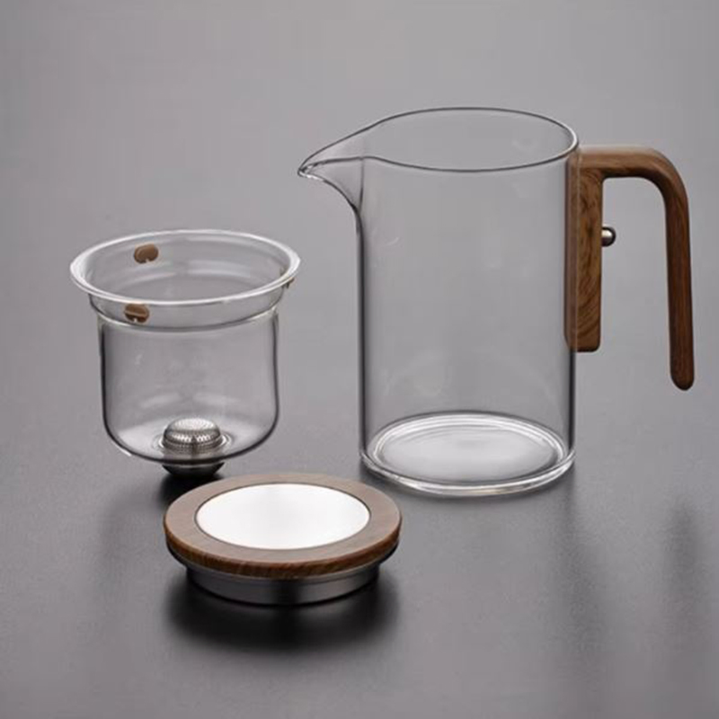 Large Capacity 800ml High Borosilicate Glass Teapot - Heat-Resistant, Chinese Classic Tea Set for Home Tea Brewing