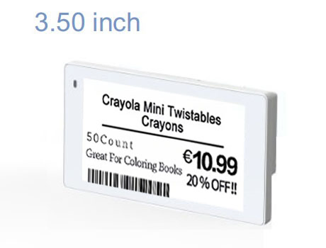 3.5 Digital Price Tag E-Paper Electronic Shelf Label Digital Price Tag Eink ESL for Supermarkets Smart Shop Real-Time System Three Colors