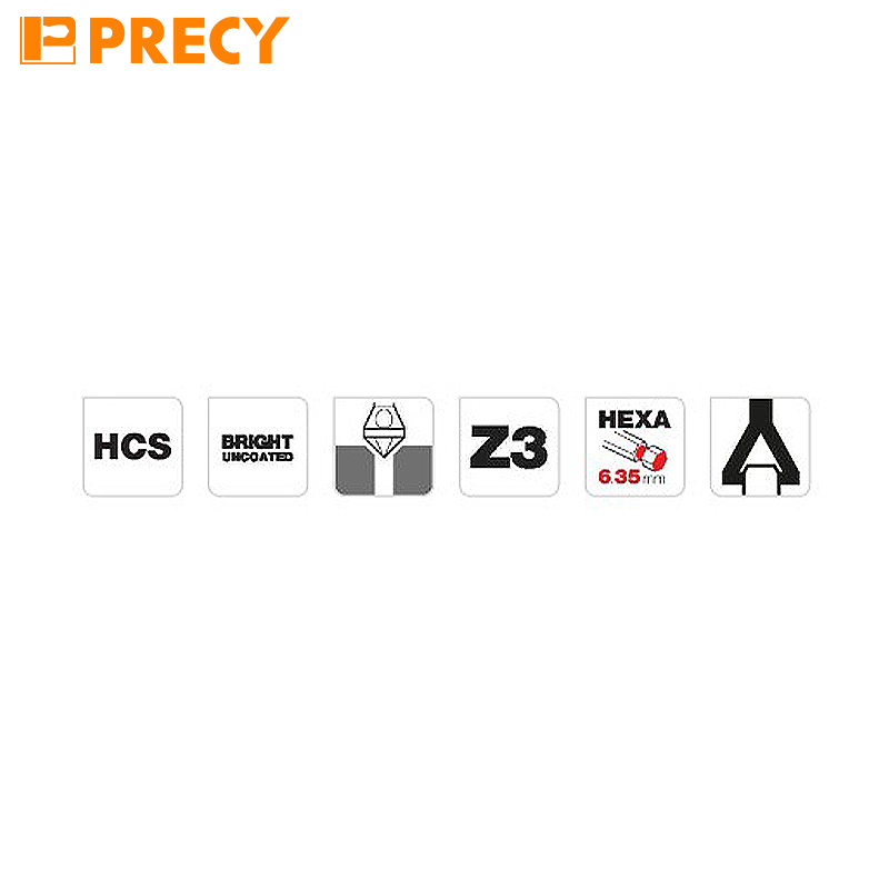 Конусная зенковка из углеродистой стали с быстросменным хвостовиком