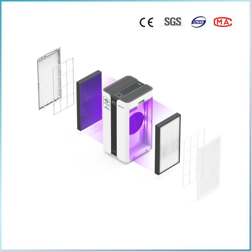 Household Appliance Smart Portable UV Sterilizer Sterilization Air Purifier with HEPA Filter