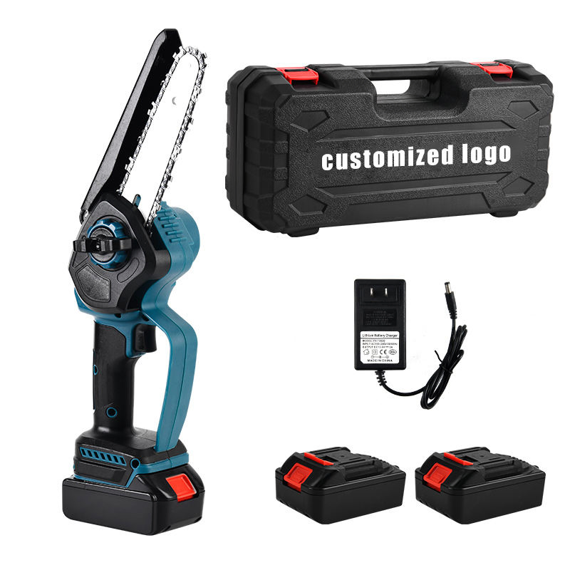 Professional Wholesale 6 Inch 21V Lithium Battery Recharge Mini Cordless Chainsaw