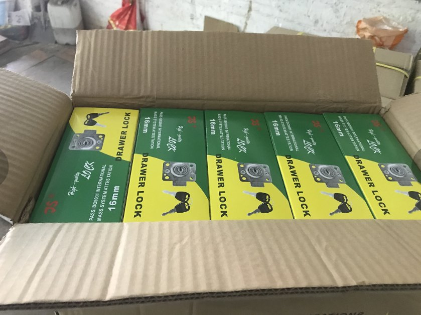 New Tech Js101 16mm Iron Nickel Steel Locks Desk Wardrobe Furniture Drawer Cabinet Lock