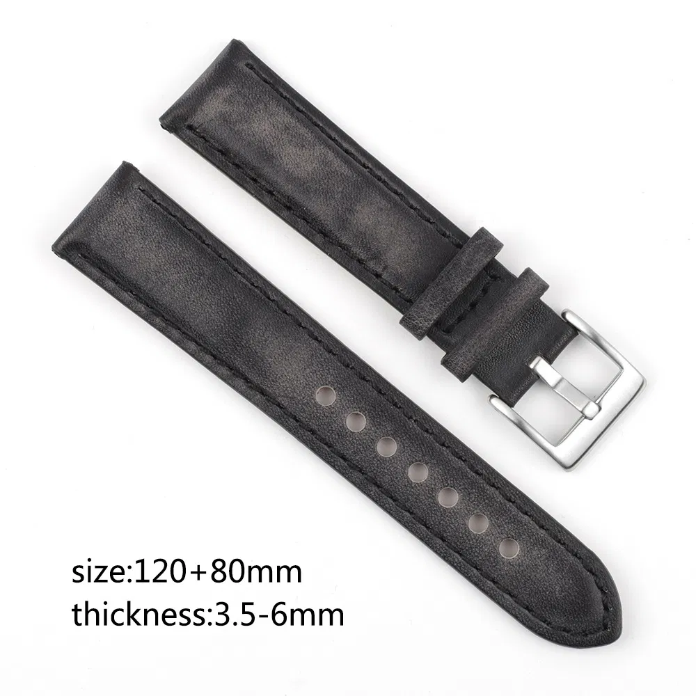 Factory Price 22mm Retro Style Leather iWatch Strap Leather Watch Bands Leather Watch Straps