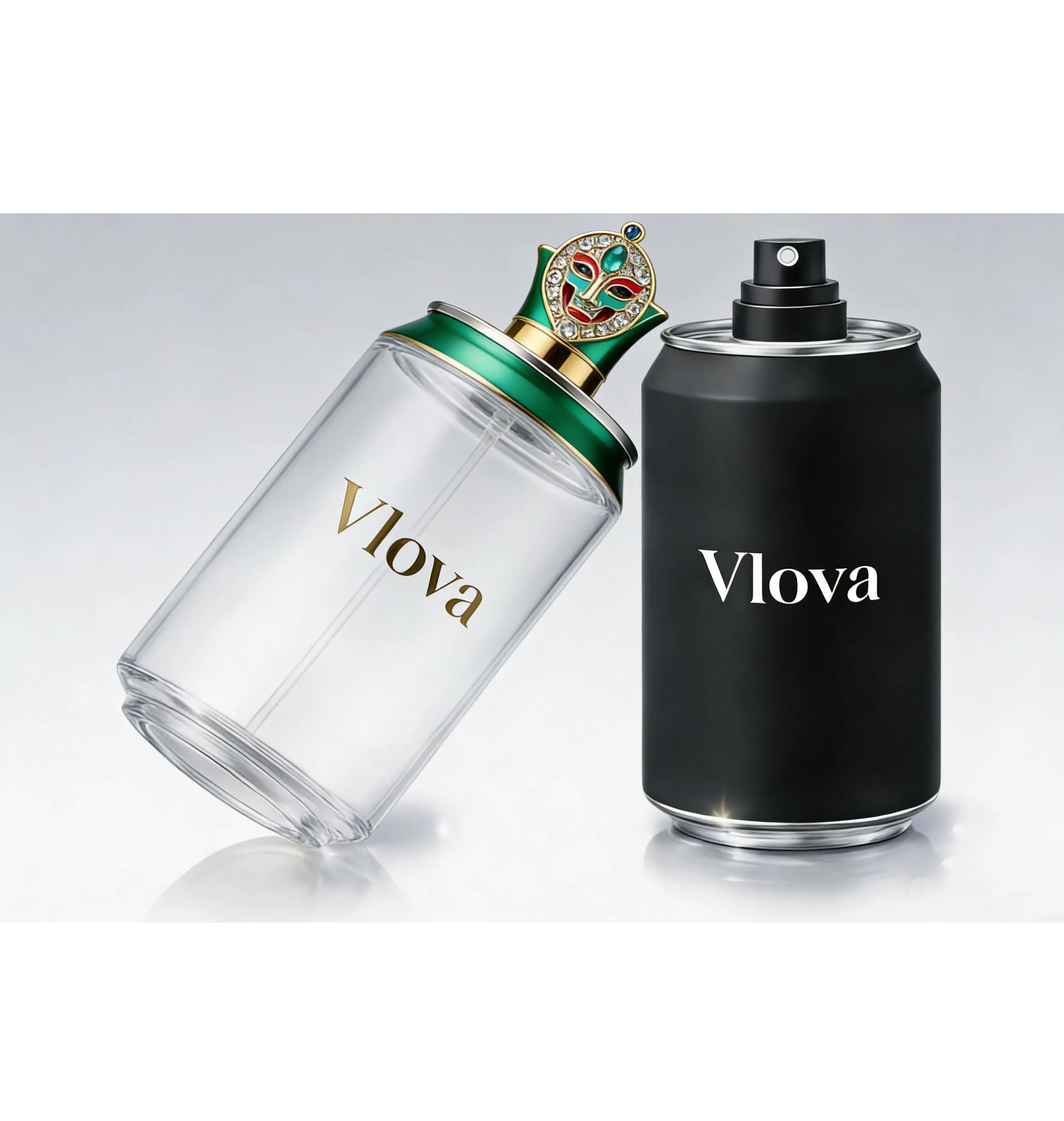 Spray Unique Vintage Logo Empty Perfume Glass Bottle