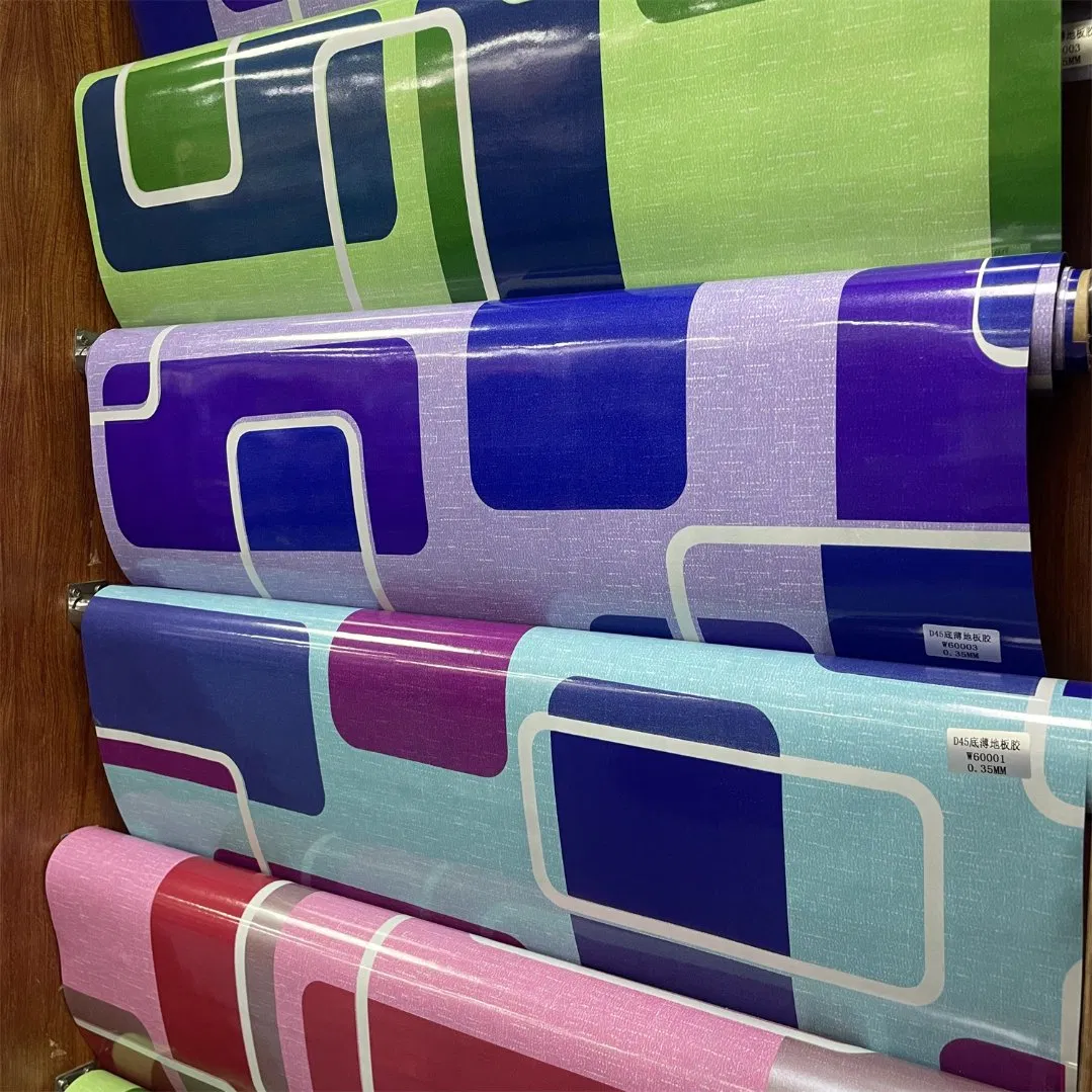PVC Flooring Customize 0.35mm Non-Slip Plastic Carpet Vinyl Roll Indoor Home Use Waterproof Floor Covering Mat
