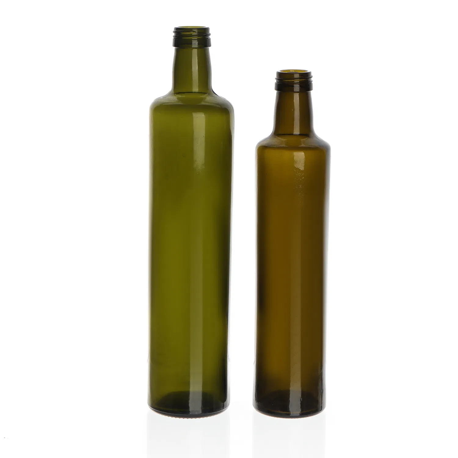 Bulk Empty 250ml 750ml Dark Green Round Shape Glass Olive Oil Bottles