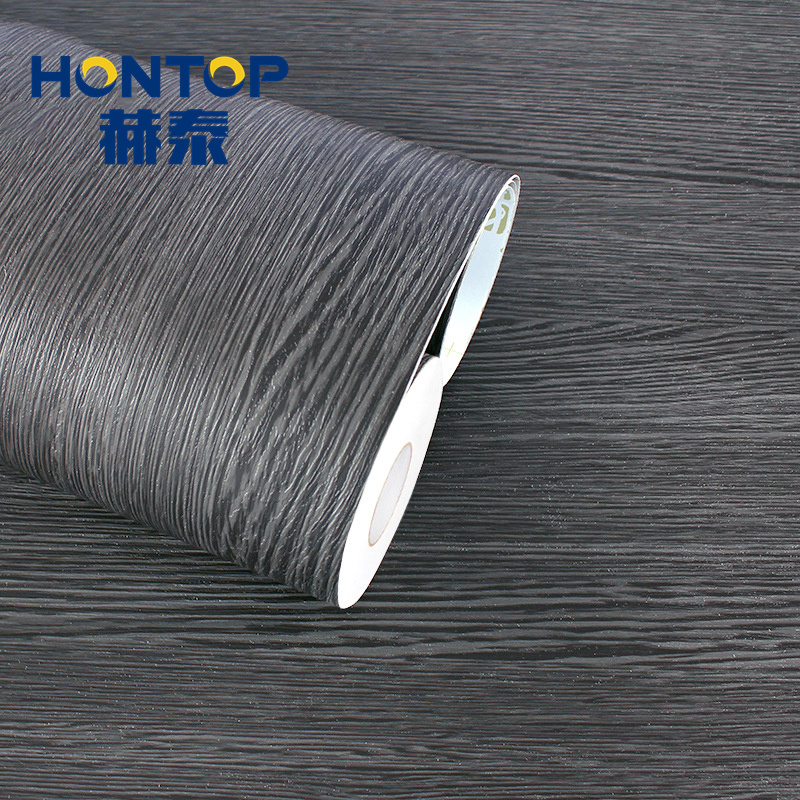Interior PVC Not Self Adhesive Laminating Wood Textured Decorative Film for Wall Panel Covering