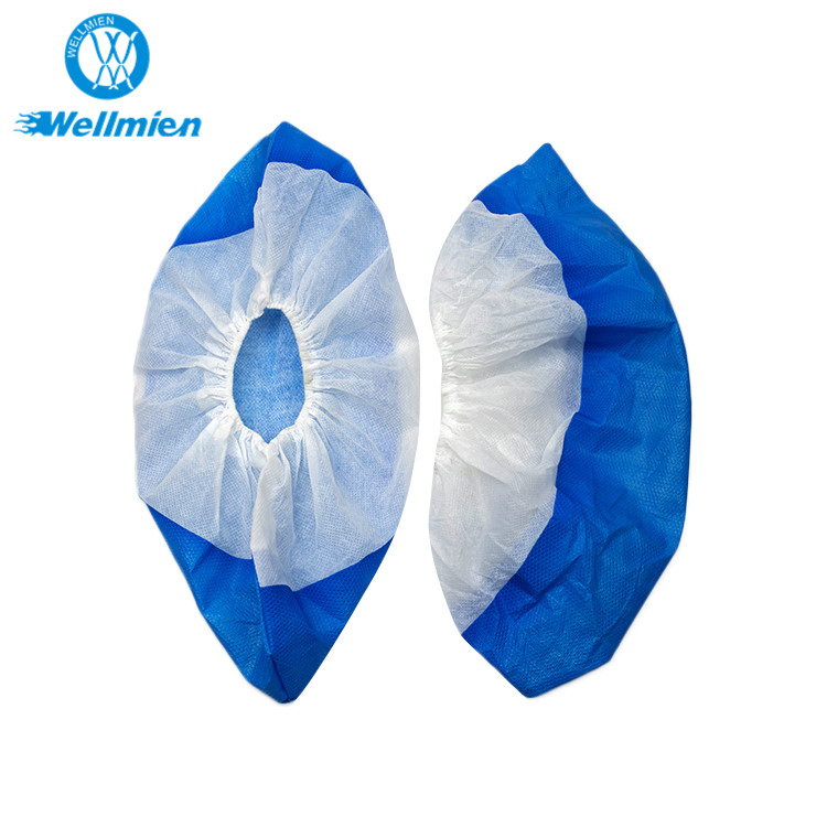 China Wholesale Disposable Anti-Slip Wear-Resistant Waterproof PP+CPE Shoe Cover for Hospital Laboratory Use