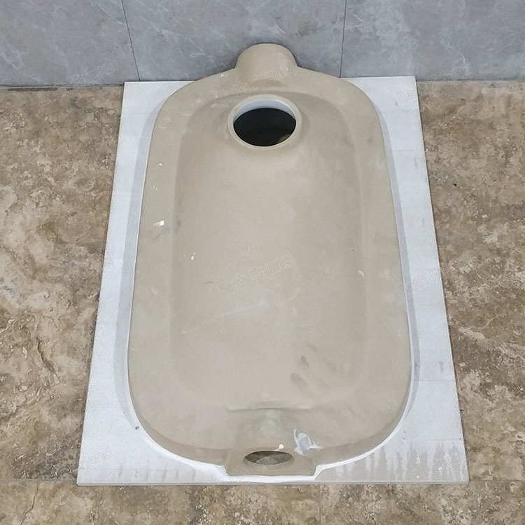 China Wholesaler Squatting Pan Toilet Wc Marble Design Rock Slab Squatting Pan for Iraq