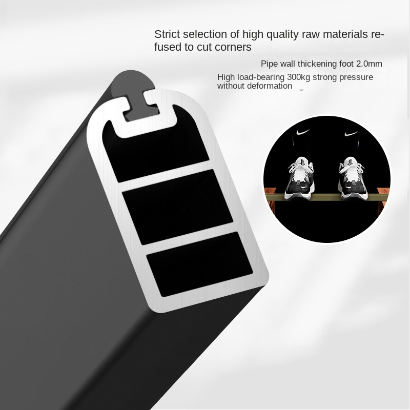 Premium Thickened Aluminum Wardrobe Rod for Stylish Storage