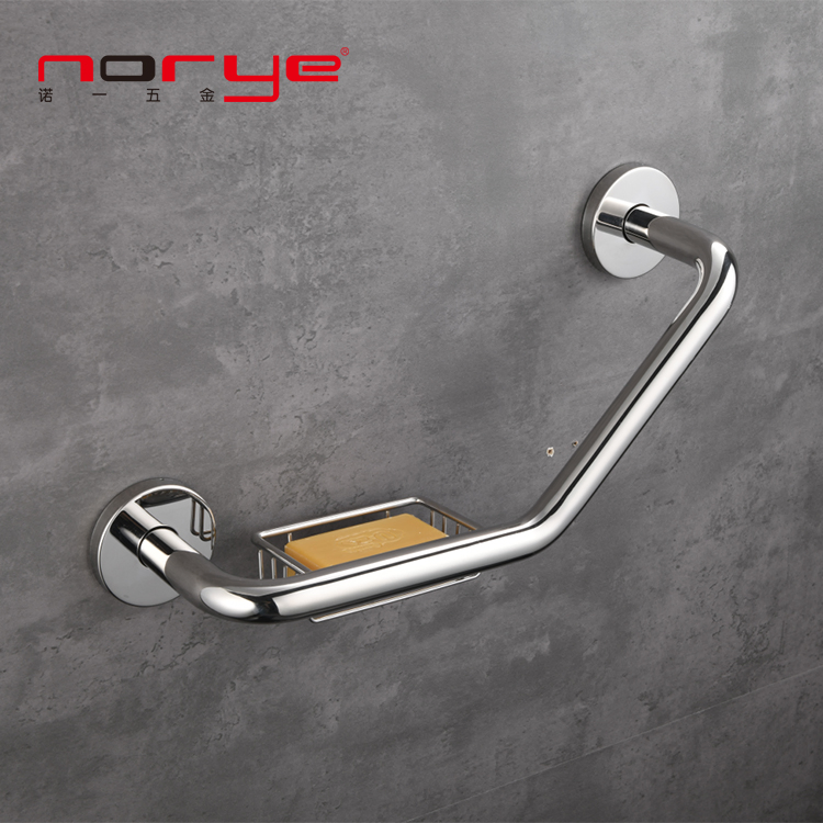 Поручень для ванной из нержавеющей стали с мыльницей