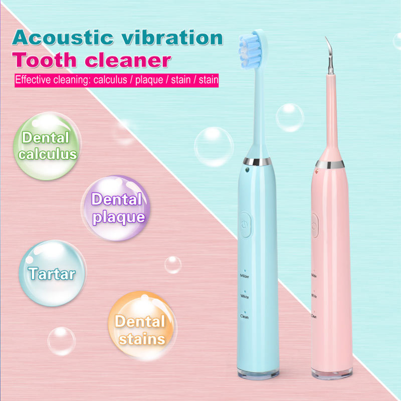 Six-in-One USB Rechargeable Three-Speed Electric Toothbrush High-Frequency Vibration to Remove Tartar and Tooth Stains
