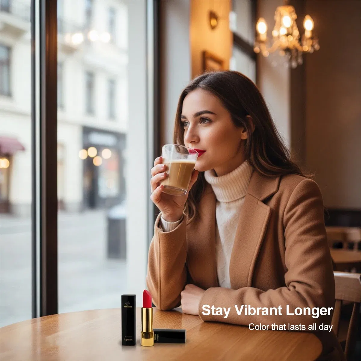 Best 24 Hour Long Lasting Eaterproof Organic Red Non-Stick Cup Lipstick