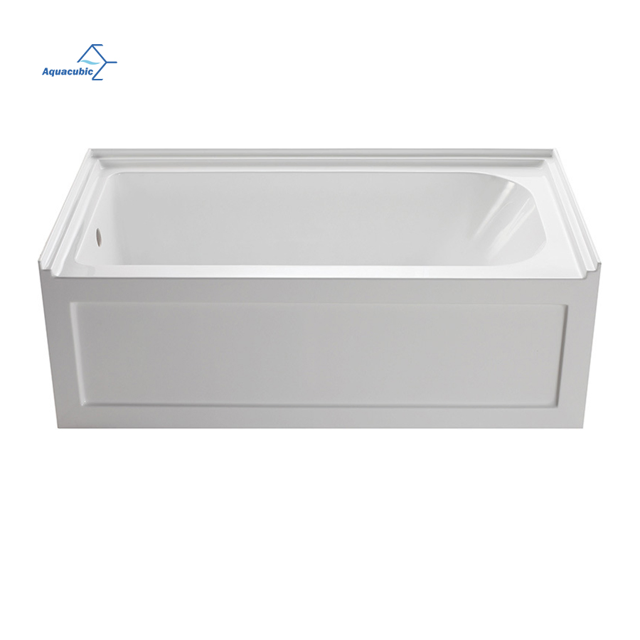 Morden Style Rectangular Alcove Corner Bathtub Europe Rectangle Drop in Install Bathtub