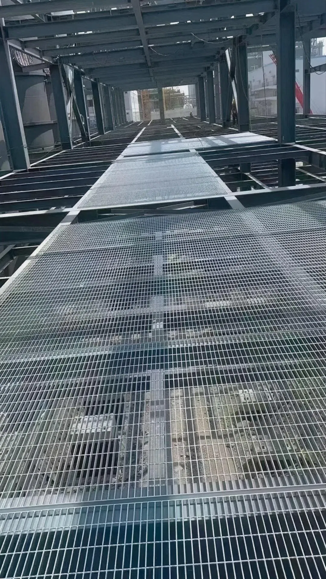 Premium Galvanized Steel Grating as Platform Grating for Airports 5mm Thickness