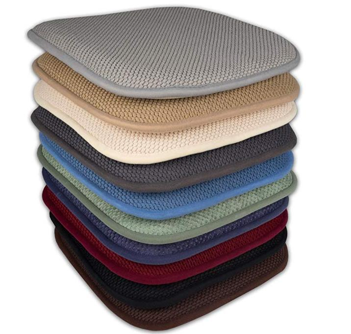 Подушка Memory Foam с ячеистой структурой и противоскользящим покрытием, цвет графит/красный