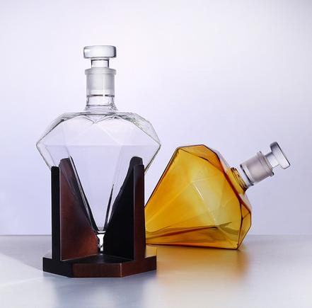 Whisky Glass Decanter Gift Set Diamond Glass Decanter
