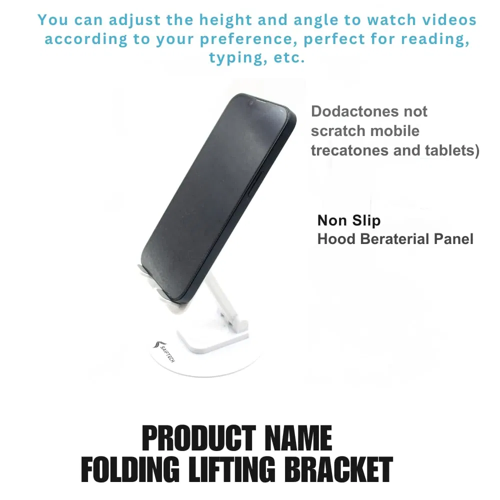 Universal Foldable Desktop Desk Stand Holder Mount for Cell Phone and Tablet Pad