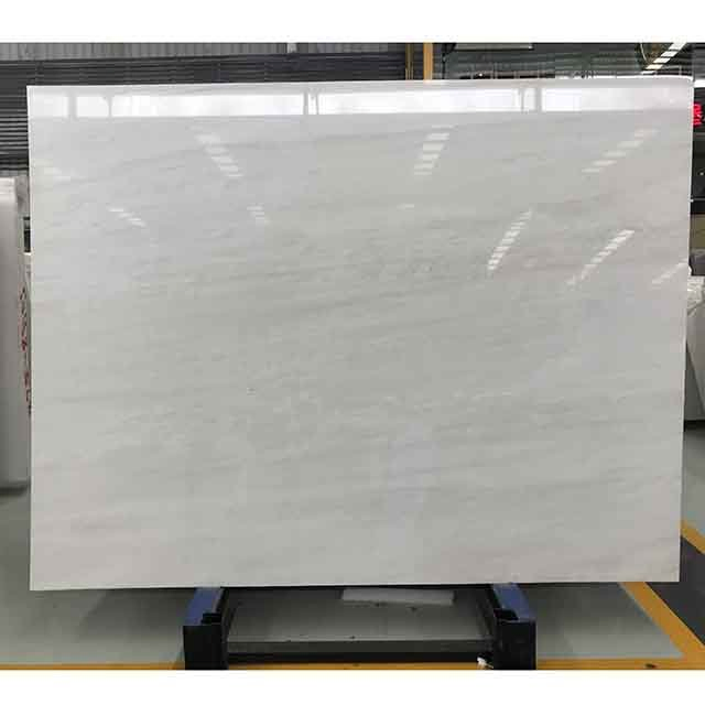 Blue Sky White Jade Polished Marble Slab for Countertop/Worktop/Floor/Flooring/Paving Stone/Stair Tread/Window Sill/Wall