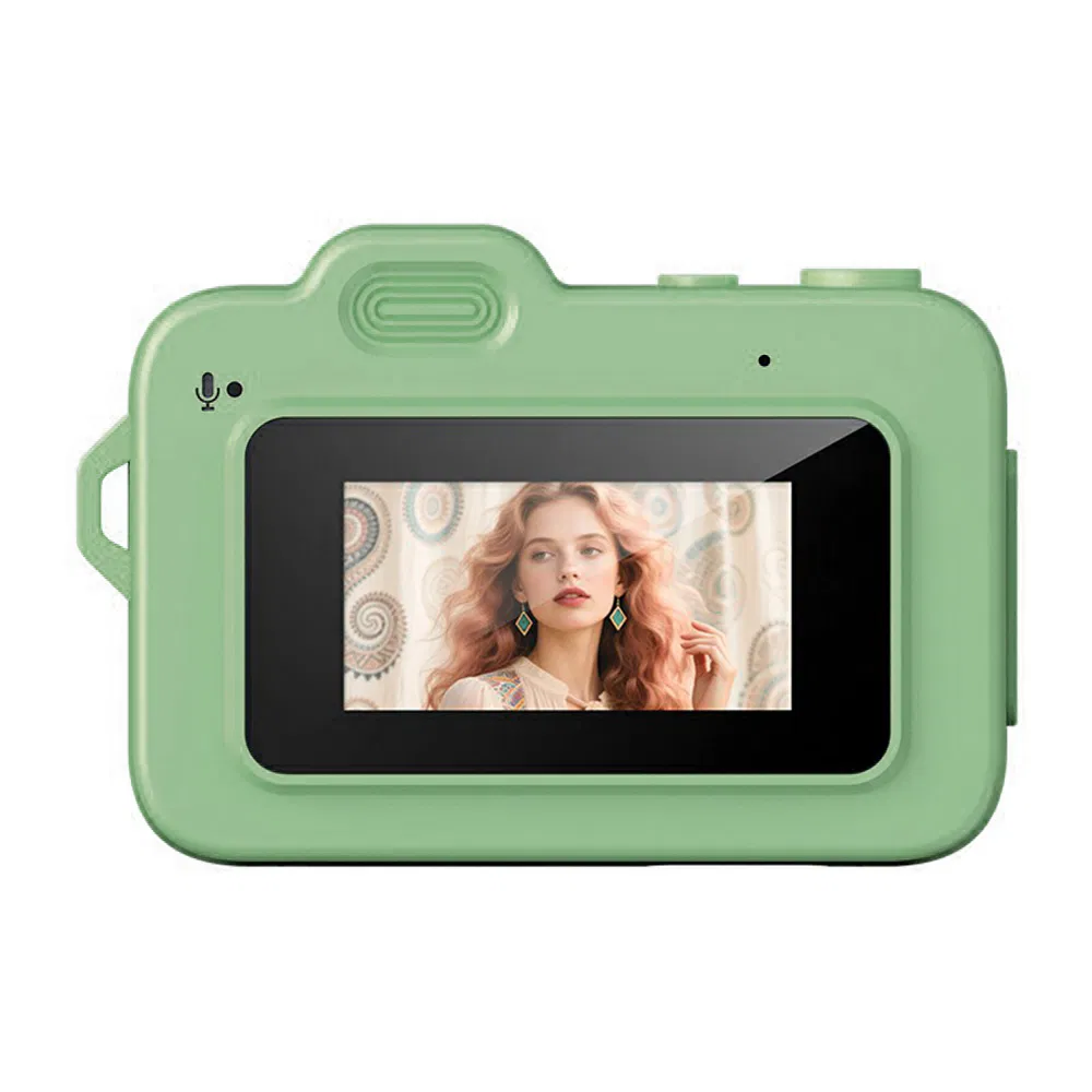 M8 Mini Thumb Camera with 0.96" Screen, HD Photo Video, LED Flash Night Vision - Green