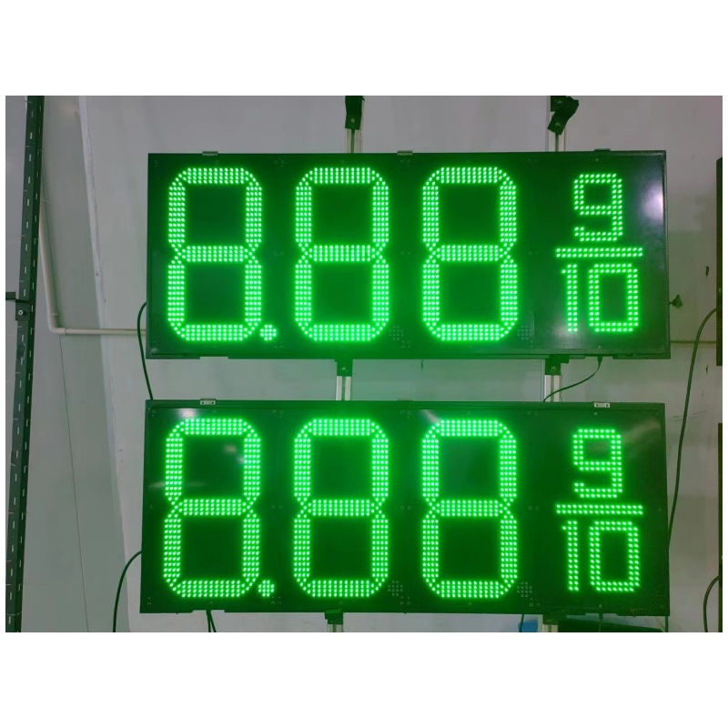 Outdoor Waterproof RF Remote Control 20 Inch 24 Inch 7 Segment LED Gas Station Display Sign Digital Signage and Displays