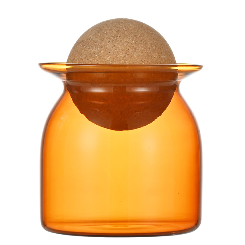 Стеклянные банки для хранения с пробкой