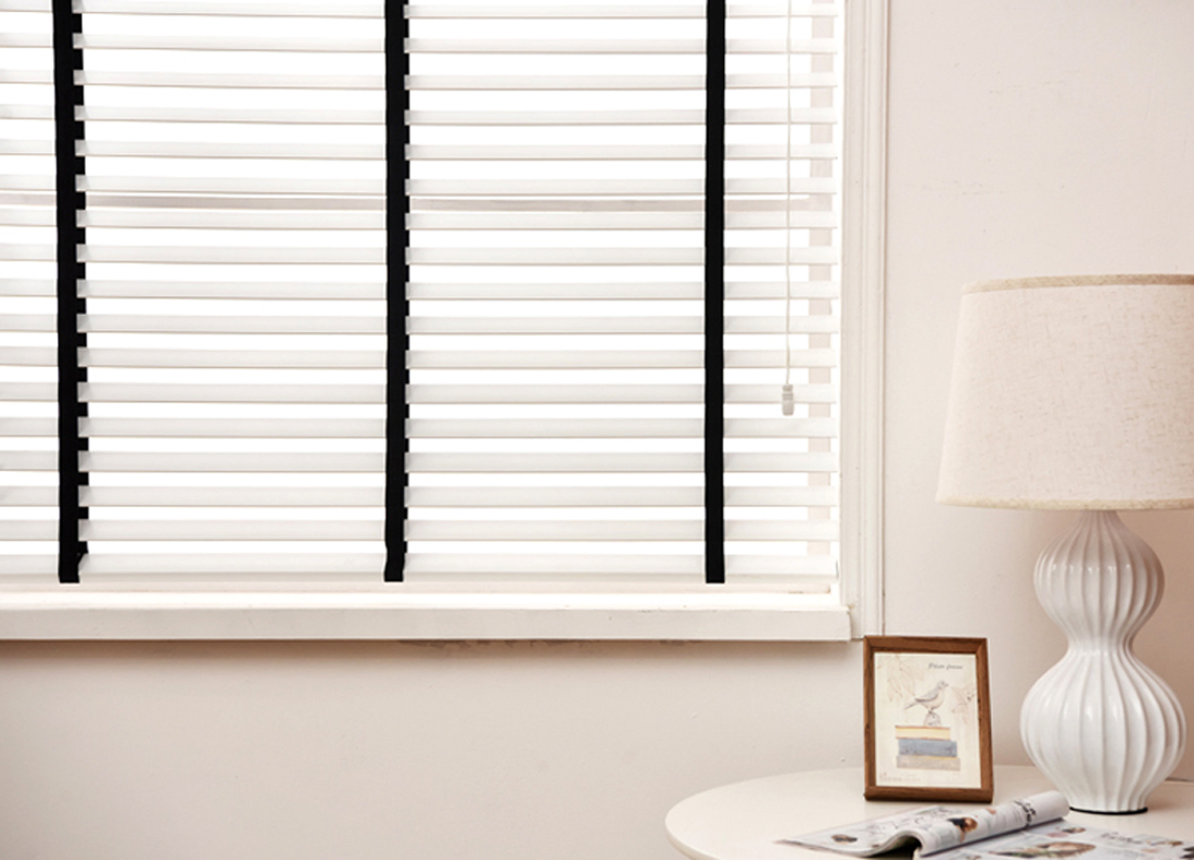 PVC Faux Wood Venetian Mini Window Blinds Indoor Outdoor Curtains
