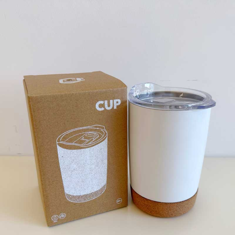 European Style Natural Cork Wood Bottom with Spoon Insulated Food Storage Jar