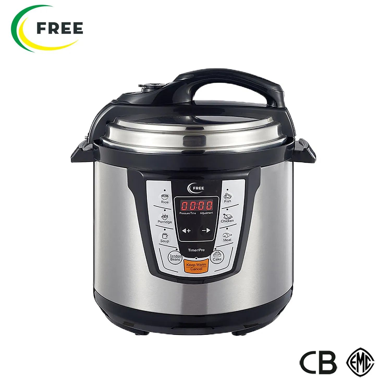 Classic 5 Liter Pressure Cooker Fast Cooking Aluminum High Pressure Cooker