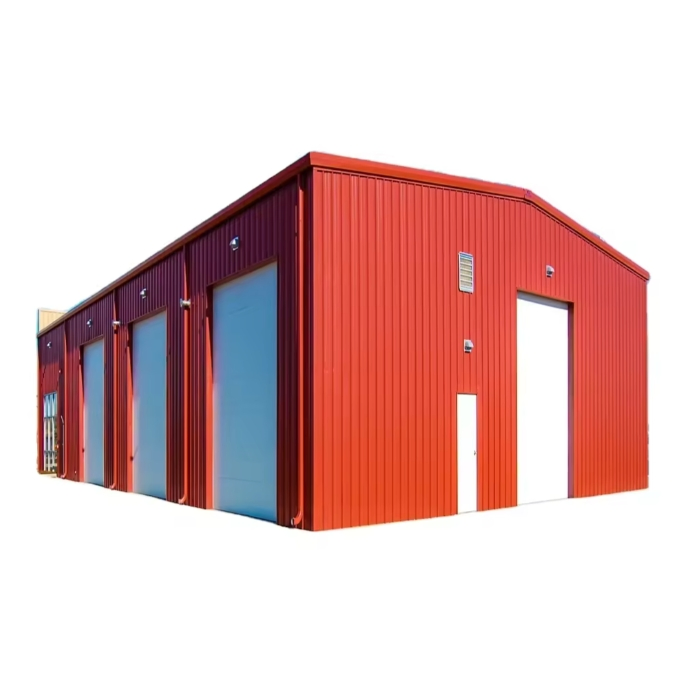 Customized Steel Structure Car Garage Hangar Factory Warehouse Workshop