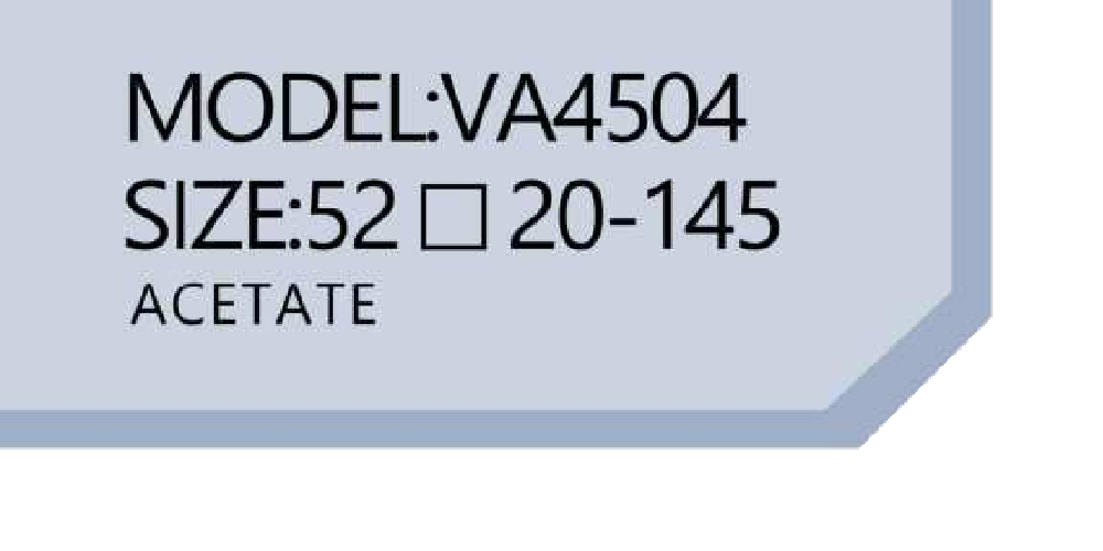 Va-4504 New Transparent Color Multi-Shape Frame Glasses Girl's Eyewear