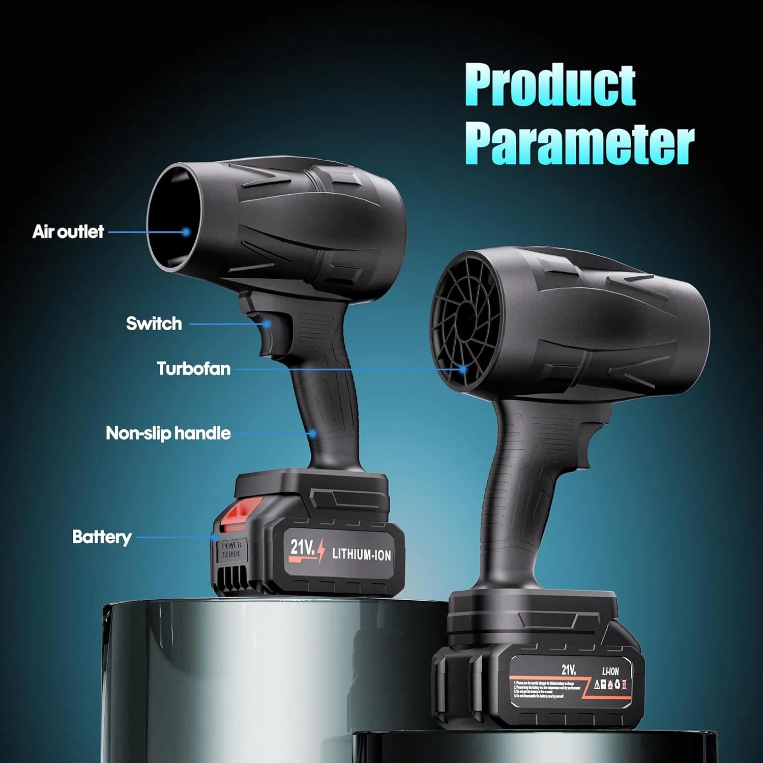 Turbo Compressed Air Fan Cordless Blower (CDTB001-B)