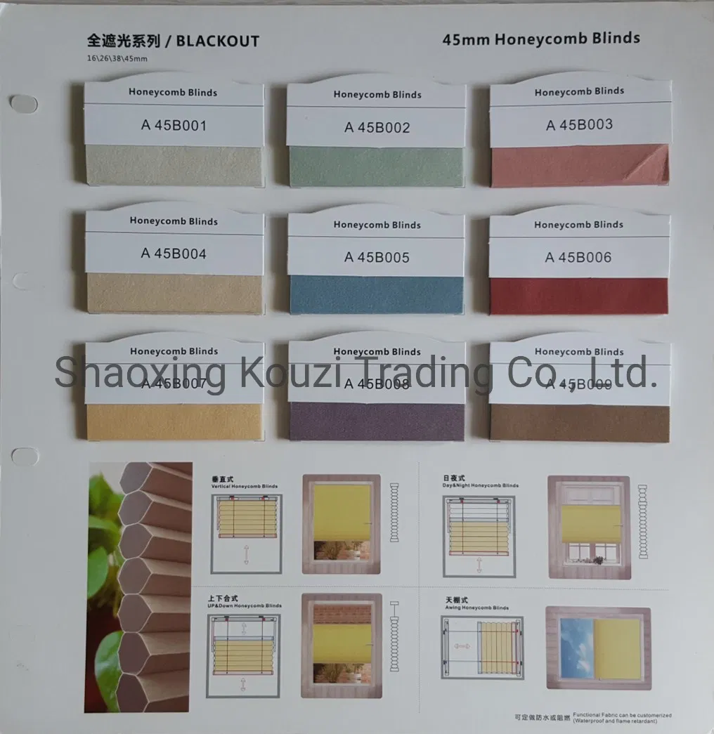 Europe Hot Sale Honeycomb Blinds Fabric