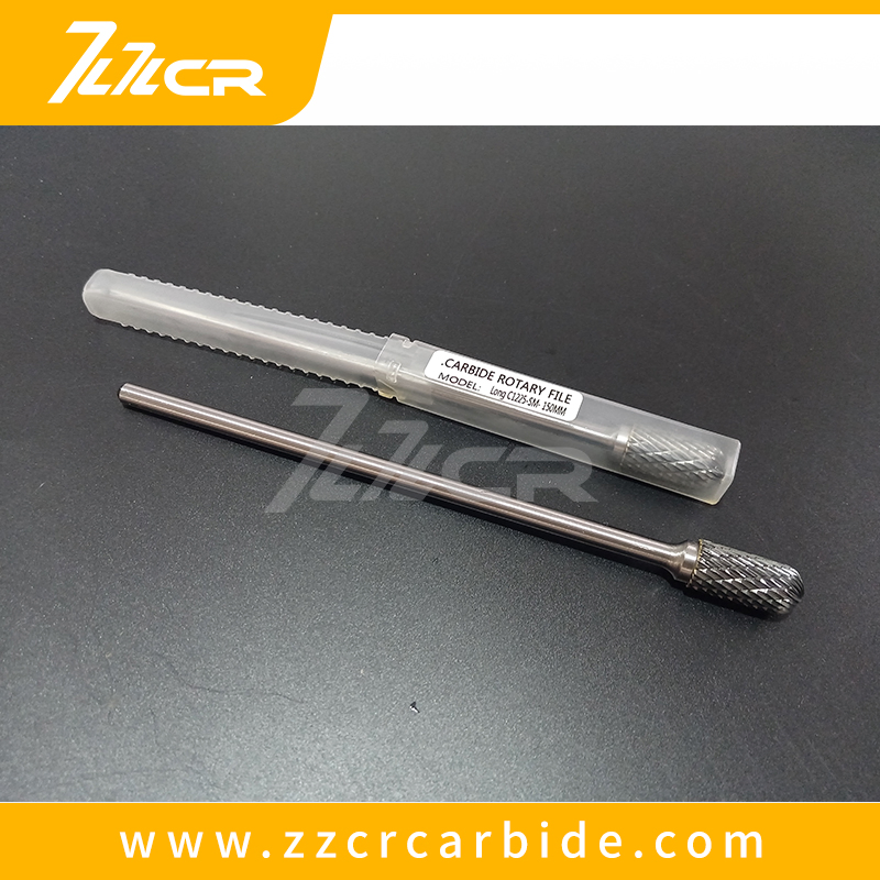 Zzcr Customized Long Shank C1225 150mm Carbide Rotary Burrs