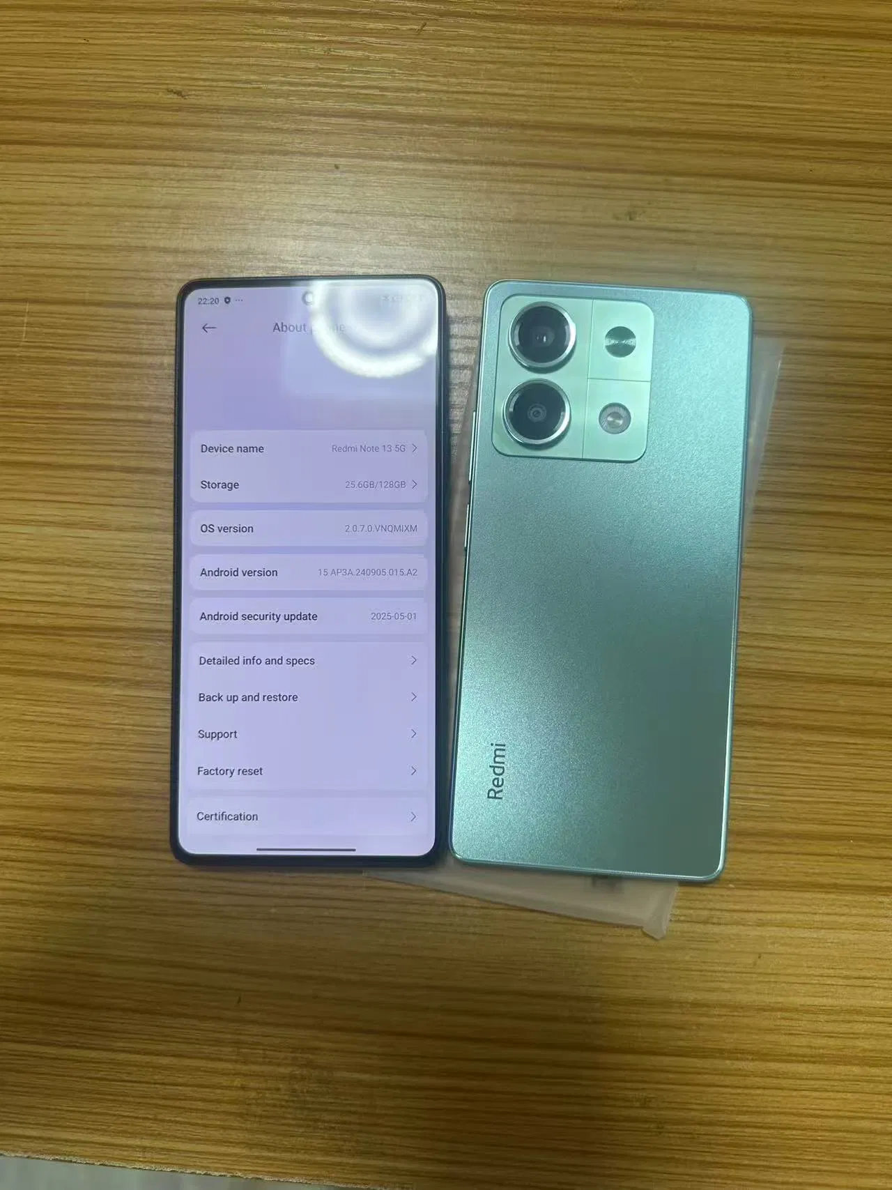 Original 5g Mobile Phone Mtk 6080 6.67 Inch Display 100MP Camera 5000mAh Battery 33W Charger for Note 13 Mobile Phone Second-Hand Phone Smart Phone