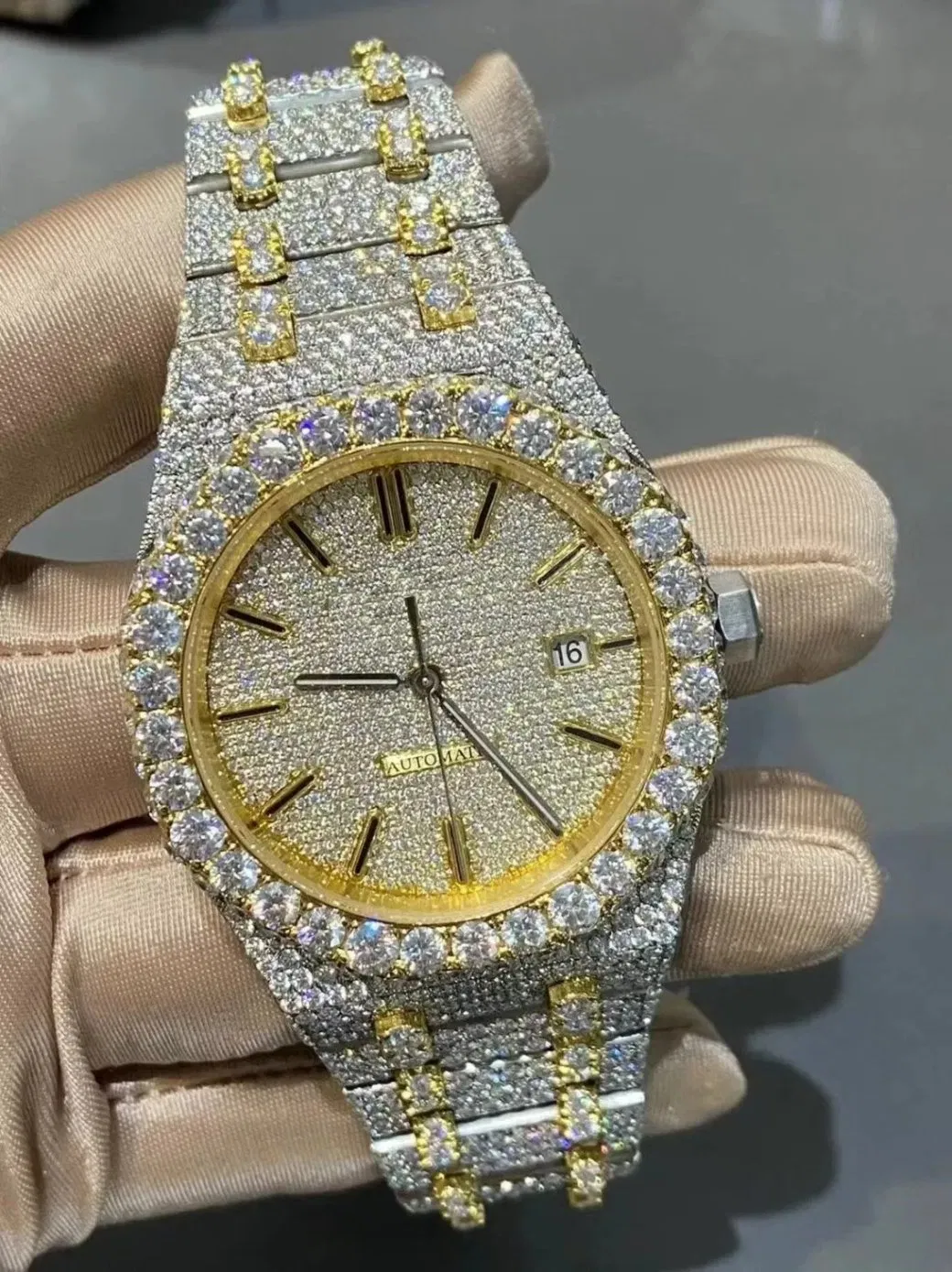 Luxury Brand Mechanical Automatic Watches Men Diamond Watch for Women